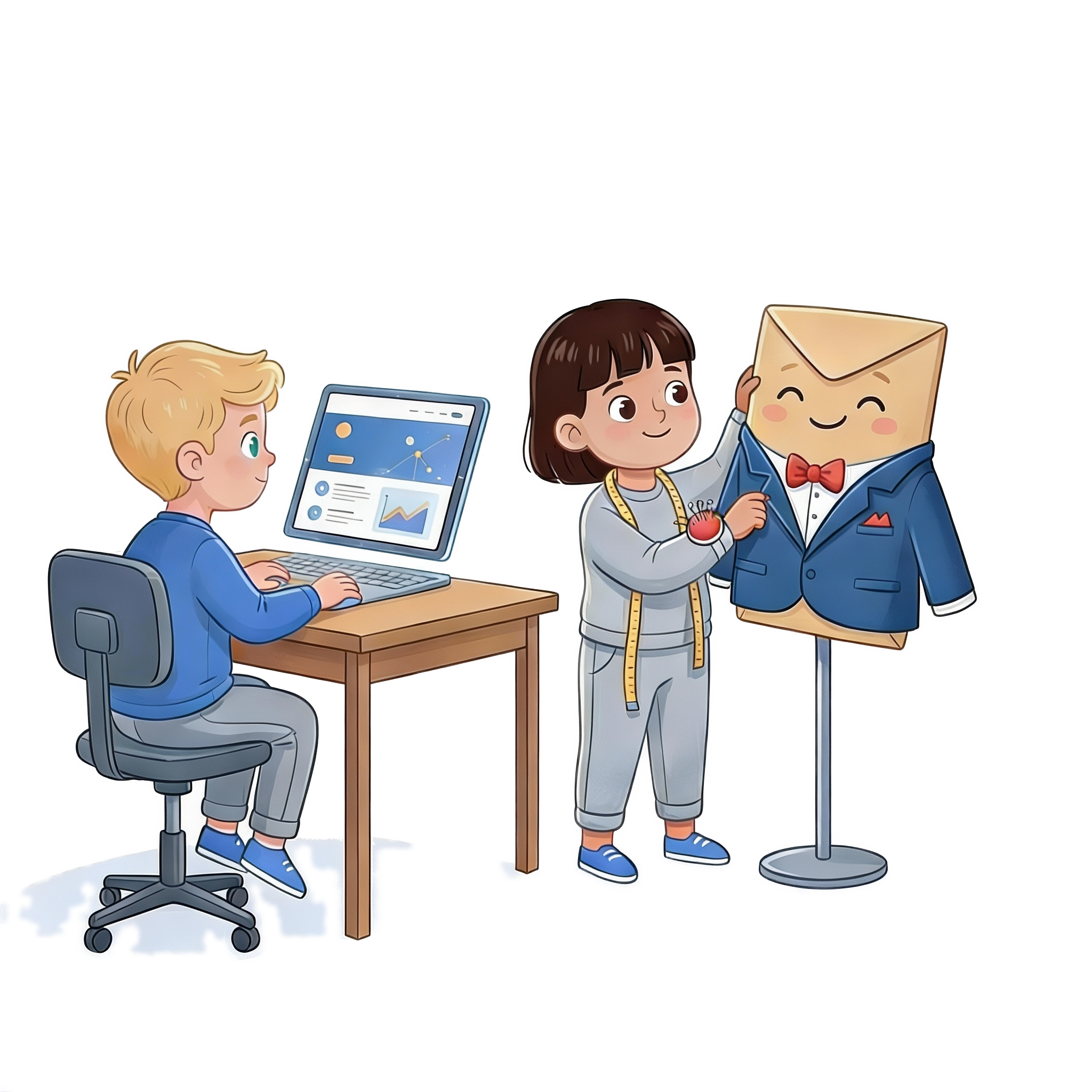 Dressmail illustration